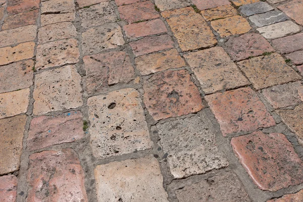 Viale pavimentato in pietra vintage strada — Foto Stock
