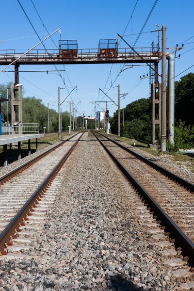Drogi kolejowe kolejowych — Zdjęcie stockowe
