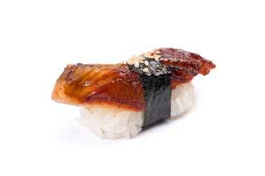 suşi nigiri, unagi, füme yılan balığı