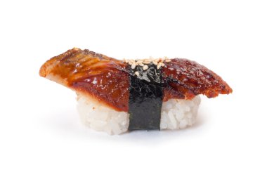 suşi nigiri, unagi, füme yılan balığı