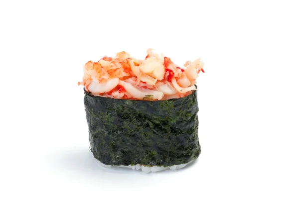 軍艦寿司、カニ蟹肉 — ストック写真