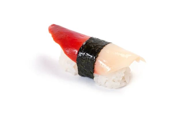 握寿司、 hokkigai、 贝类 — 图库照片