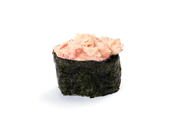 Gunkan Sushi, Kani würzige, würzige Krabben — Stockfoto