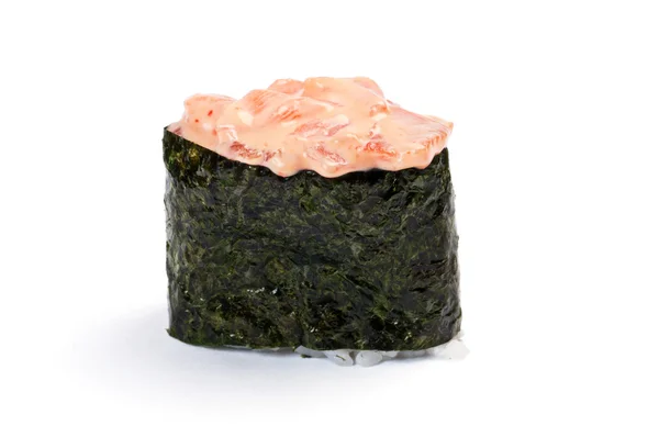Sushi Gunkan, Koons piccanti, Salmone affumicato caldo — Foto Stock