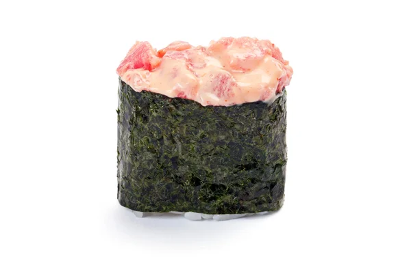 Gunkan Sushi, fűszeres maguro, fűszeres tonhal — Stock Fotó