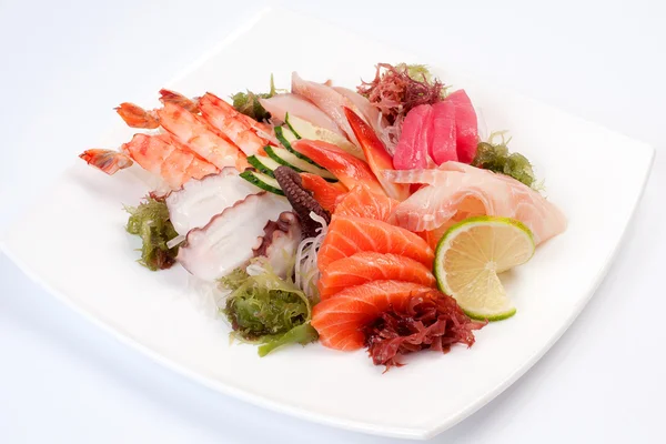 Skvělé míchané sashimi. — Stock fotografie