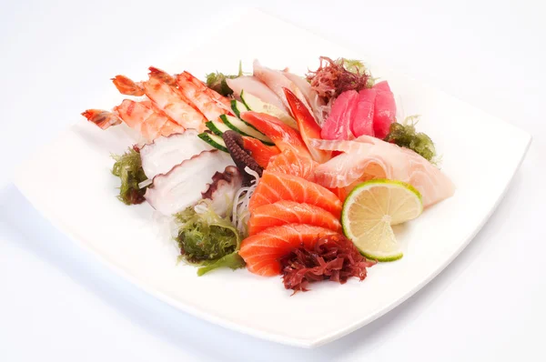 Verschiedene sashimi groß. — Stockfoto