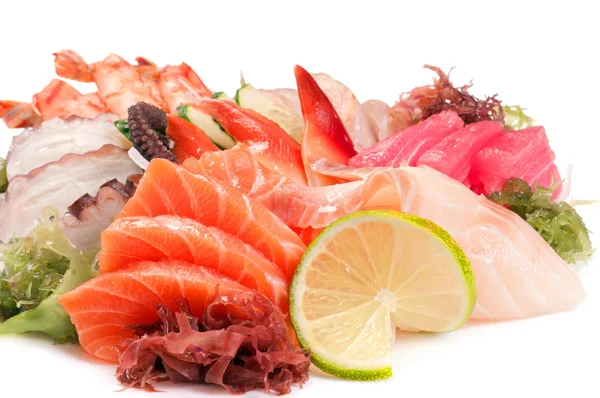 Skvělé míchané sashimi. — Stock fotografie