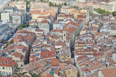 Rooftops and Streets of Nice clipart