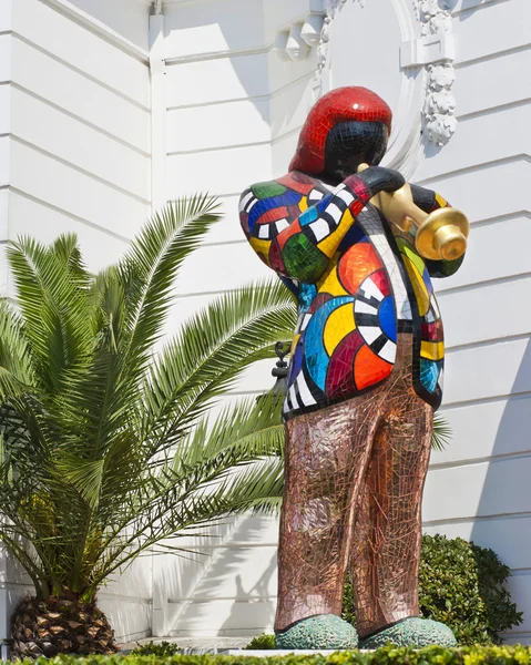 stock image Mosaic Sculpture of Louis Armstrong