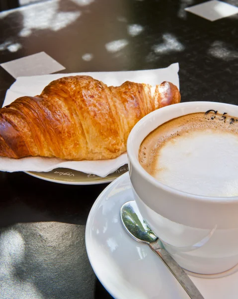 Stock image Croissant & Cappuccino for Breakfast