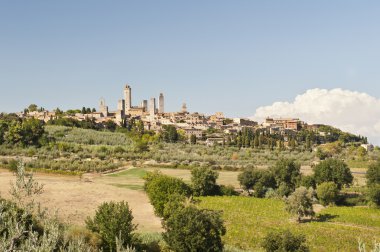 san Gimignano Floransa İtalya ortaçağ köyü
