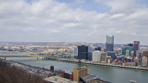 Centro da cidade de Pittsburgh Pensilvânia — Fotografia de Stock