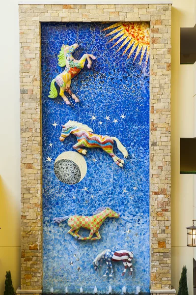 Mozaika koni w lexington w stanie kentucky — Zdjęcie stockowe