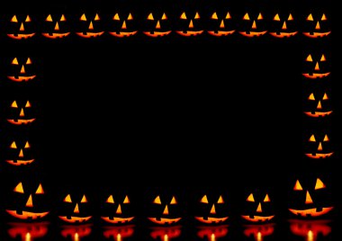 Halloween pumpkins çerçeve