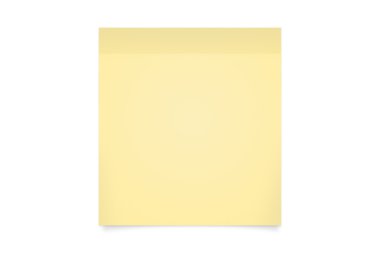 boş sarı yapışkan not