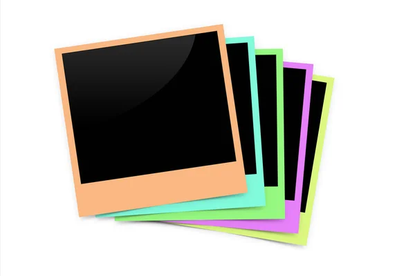 Cornici per foto vuote colorate — Foto Stock