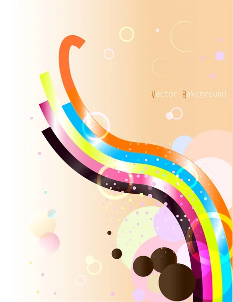 Fondo abstracto con elementos de arco iris Ilustración de stock