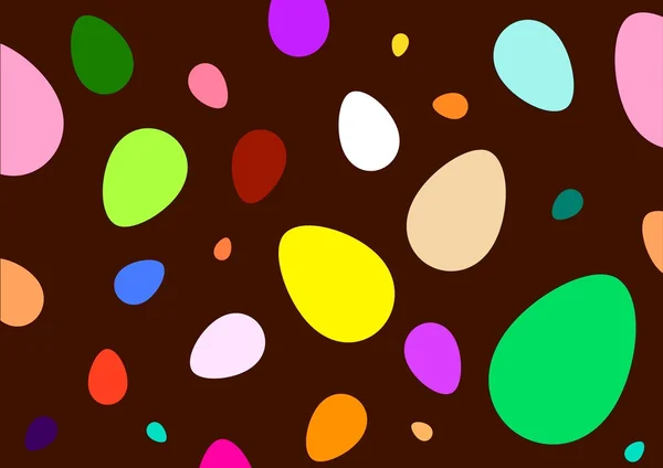 Hintergrund bunte Eier — Stockvektor