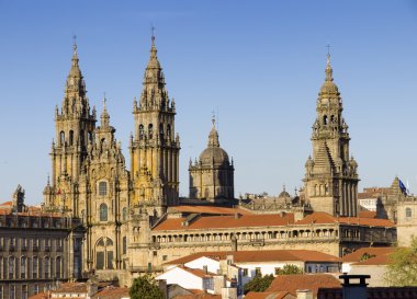 Cathedral of Santiago de Compostela in Galicia, Spain. clipart