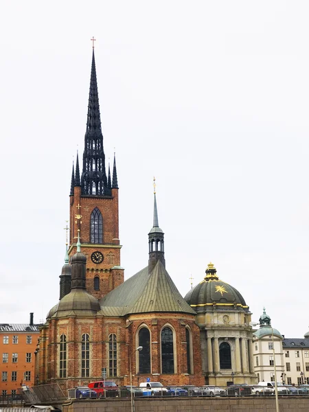 Igreja de Riddarholm (Riddarholmskyrkan) em Estocolmo, Suécia . — Fotografia de Stock