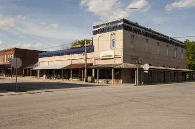 Old country town corner store clipart