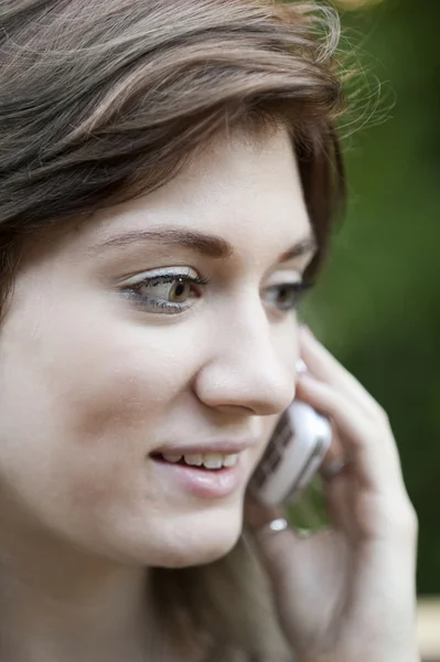 Young Woman on Phone — Stock Photo, Image