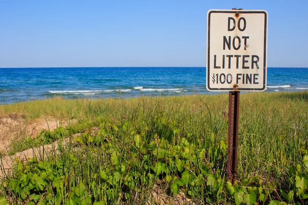 stock image Do Not Litter