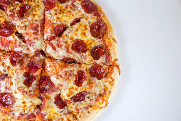 Pizza de pepperoni Fotos De Stock