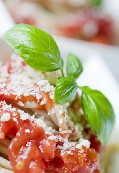 Spagetti Bolonez parmesan ile — Stok fotoğraf