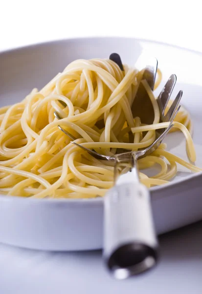 Варёные апагетти — стоковое фото