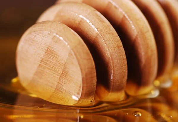 Золотий мед крупним планом — стокове фото