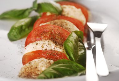 mozzarella ve toamatoes salata