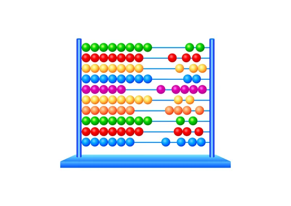 Abacus på en vit bakgrund — Stock vektor