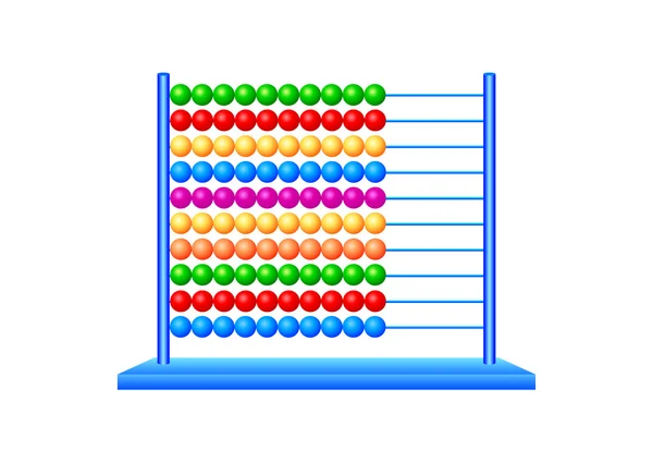 Abacus на белом фоне — стоковый вектор