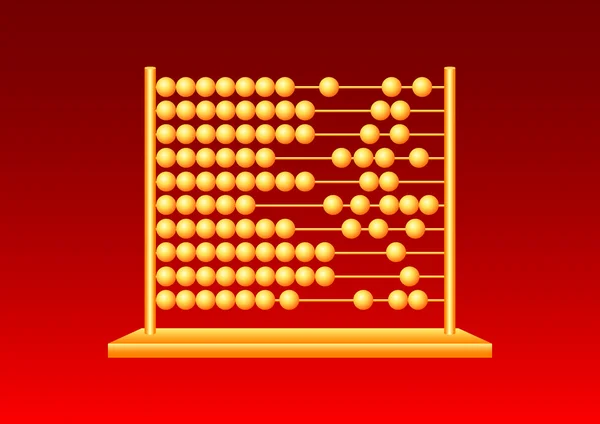Золото abacus — стоковий вектор