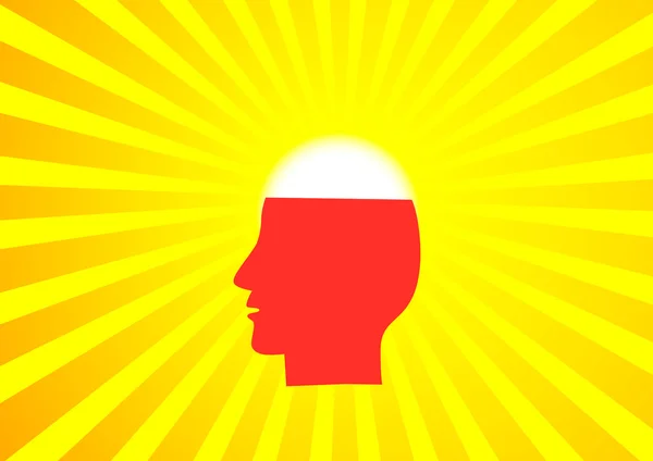 Silhouette de tête — Image vectorielle