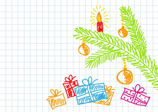 Dibujo de Navidad — Vector de stock