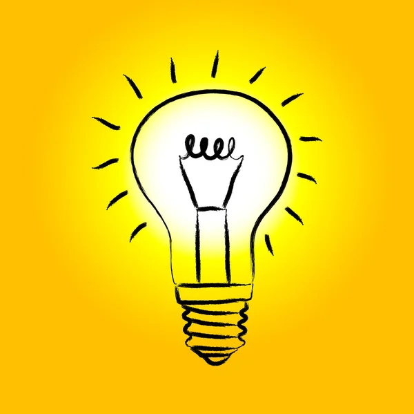 Croquis de l'ampoule — Image vectorielle