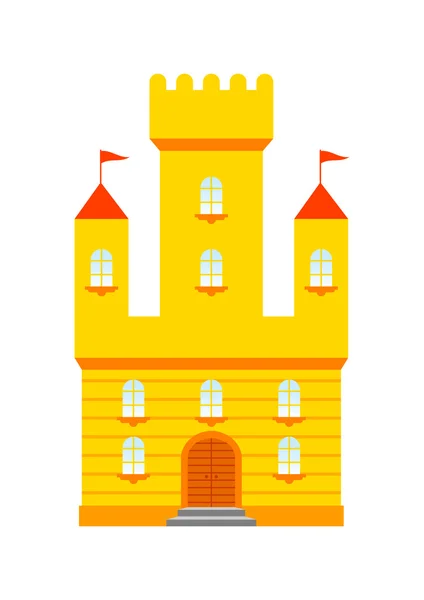 Yellow castle — Stock Vector