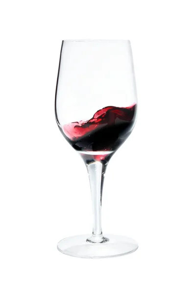 Weinglas auf weißem Hintergrund — Stockfoto