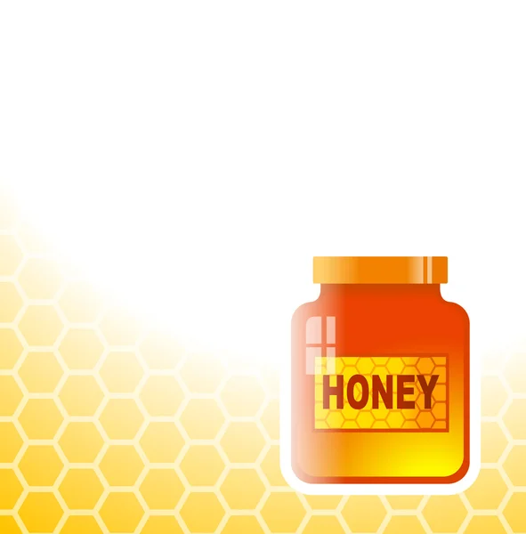 Honig Hintergrund — Stockvektor