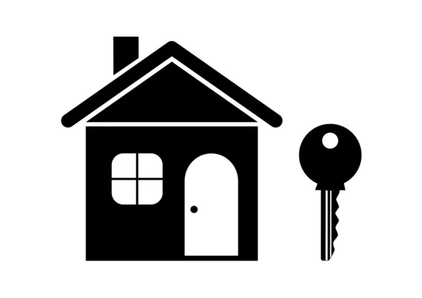 Icona della casa su sfondo bianco — Vettoriale Stock