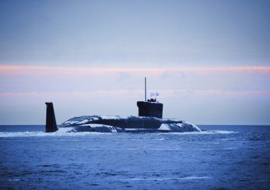 Russian nuclear submarine clipart