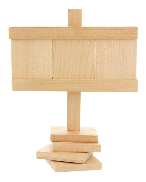 Lege houten tablet — Stockfoto