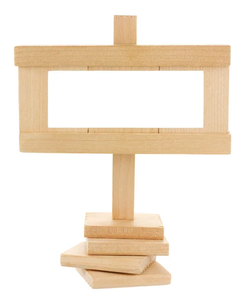 Tableta de madera en blanco con el espacio de la copia — Foto de Stock
