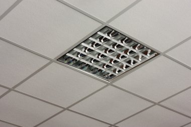 Office ceiling lamp close-up view clipart