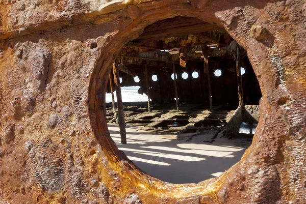 stock image Maheno shipwreck, Fraser Island, Australia