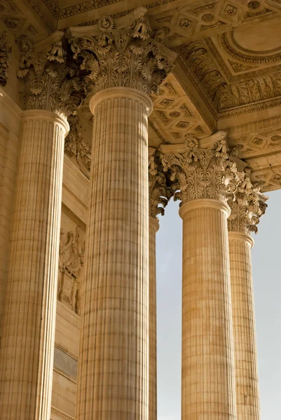 Detalles de columnas del Panteón, París — Foto de Stock