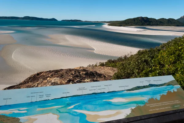Plaża wyspy biały Whitsundays, australia — Zdjęcie stockowe